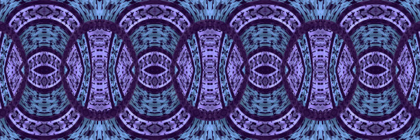 部落装饰-几何设计-蓝色和紫色-插图图片下载