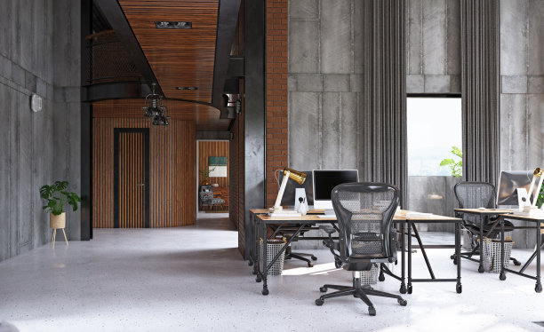 阁楼式现代办公室图片下载
