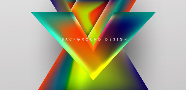 抽象烘焙与重叠三角形和图片下载