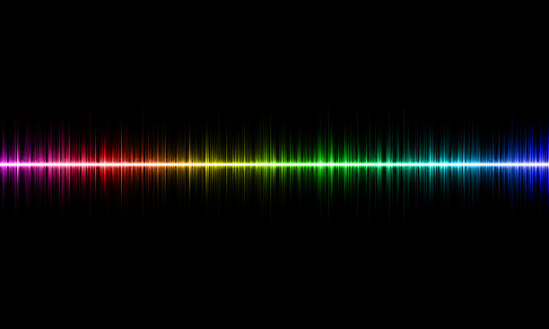 音乐声波抽象柔和的背景。图片下载