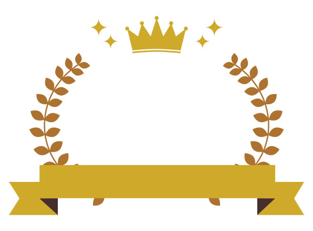 这是一个冠冕的月桂象征等级的插图。图片下载