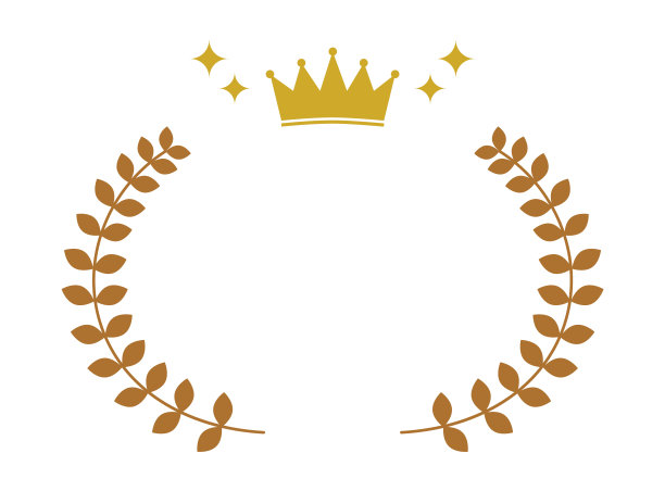 这是一个冠冕的月桂象征等级的插图。图片下载