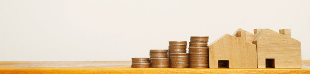 银行提供低息住房贷款。图片下载