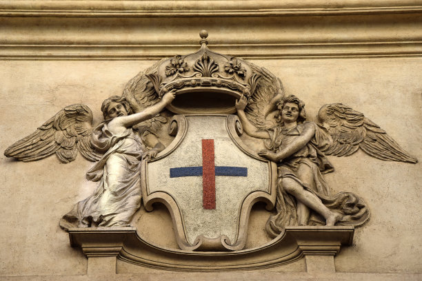 圣卡罗教堂(San Carlo alle Quattro Fontane)，罗马巴洛克风格的教堂，由弗朗西斯科·博罗米尼(Francesco Borromini)设计图片下载