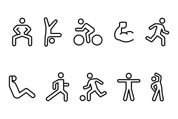 矢量旅行假期Holliday图标线艺术风格图片下载