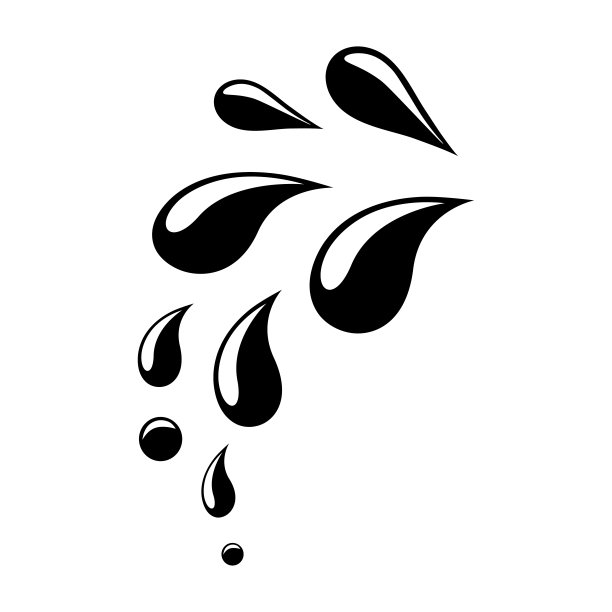 液体滴。轮廓。图片下载