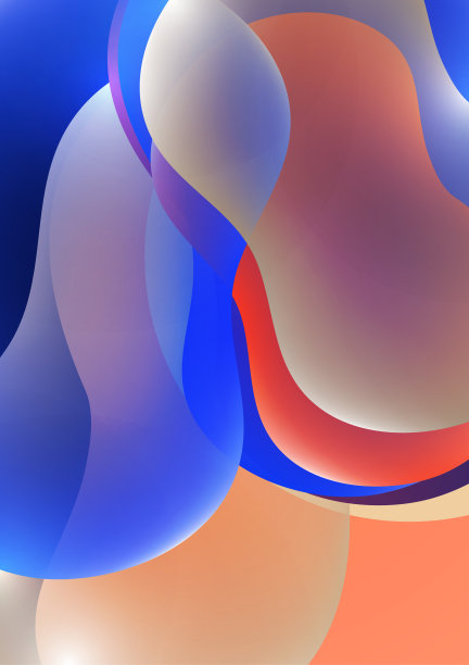 颜色鲜艳的液体。抽象3d背景。液体涂料。横幅或标志设计。向量图片下载