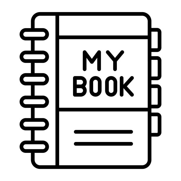 令人惊奇的矢量书在现代风格，高级图标图片下载