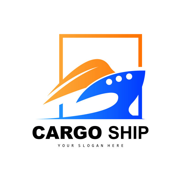 货船标志，快速货船矢量，帆船，船舶制造公司设计，水路航行，船舶车辆，运输，物流图片下载