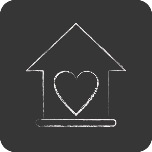 Icon Love Family。与家族象征有关。设计简单，可编辑。简单的说明图片下载