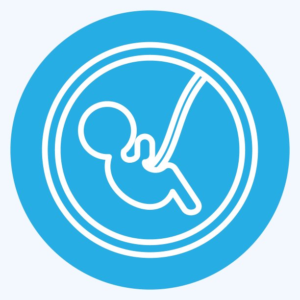 图标的婴儿。与家族象征有关。蓝眼睛风格。设计简单，可编辑。简单的说明图片下载