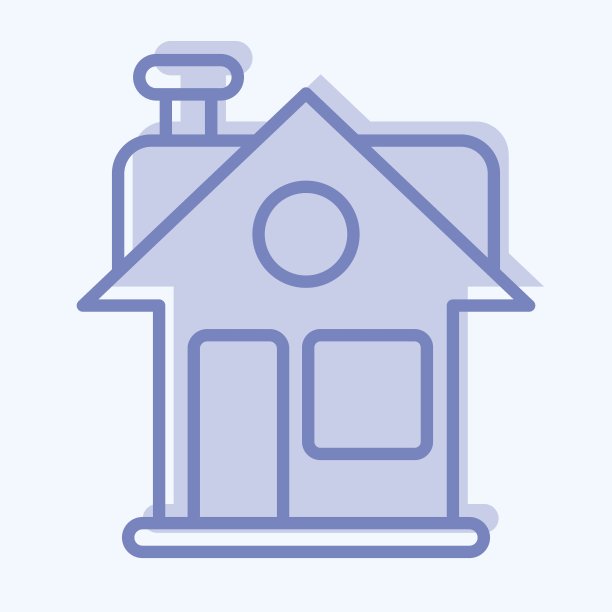 图标的房子。与家族象征有关。字形风格。设计简单，可编辑。简单的说明图片下载