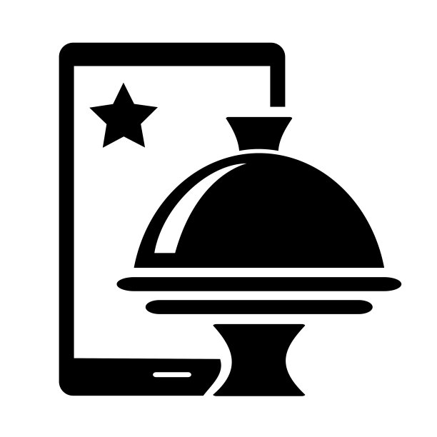 矢量插图，标志，图标在线订购，交付。孤立在白色背景上。图片下载