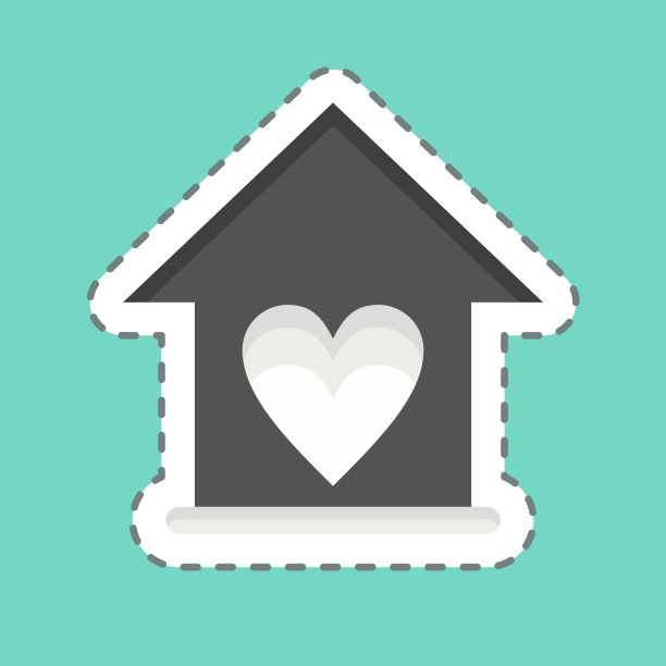 Icon Love Family。与家族象征有关。设计简单，可编辑。简单的说明图片下载