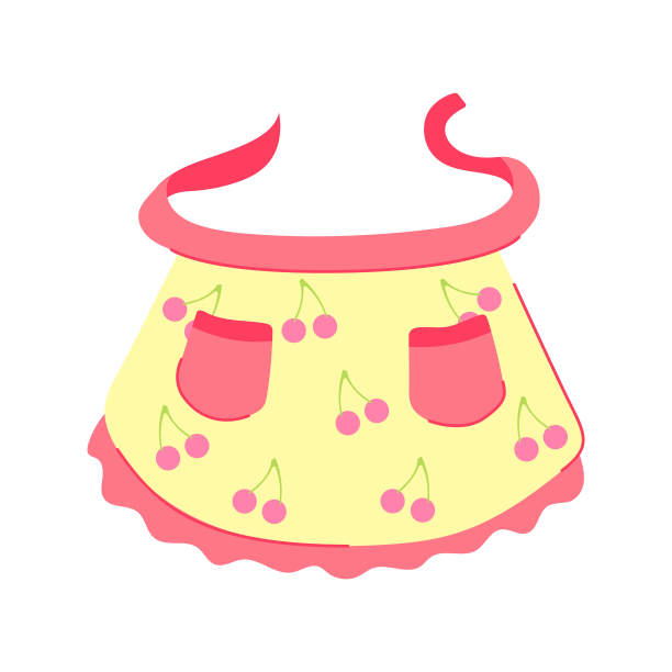 厨师围裙厨房卡通矢量插图图片下载