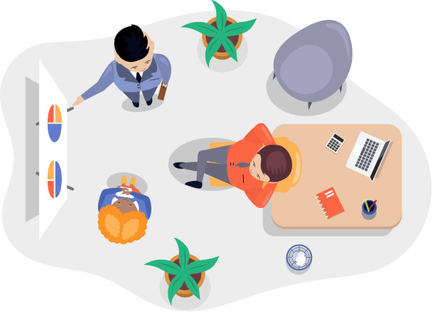 商务办公连接工作理念。商务人士交流洽谈项目图片下载