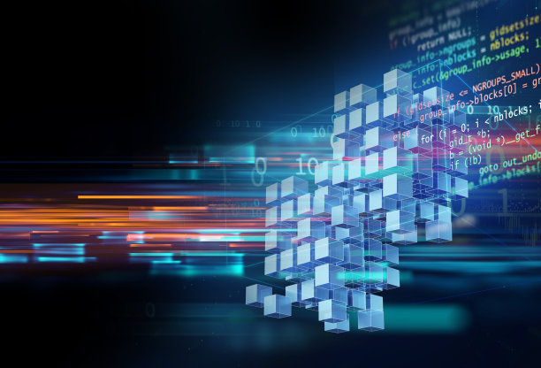 大数据未来可视化抽象插画图片下载