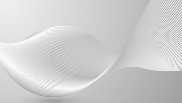 抽象曲线形状。白色圆形背景。抽象曲线形状。三维渲染图片下载