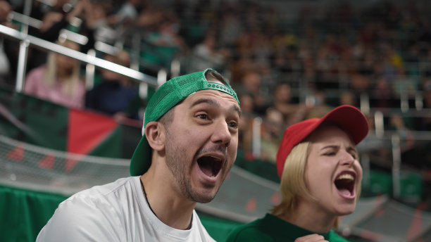 足球场。足球运动论坛。球迷打赌赢球。胜利的比赛。图片下载