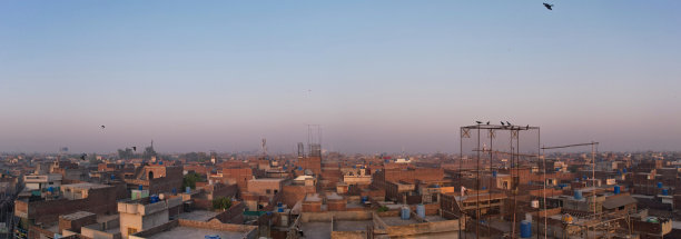 巴基斯坦旁遮普省古吉兰瓦拉市的鸟瞰图。图片下载