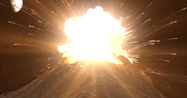 大规模火山喷发图片下载