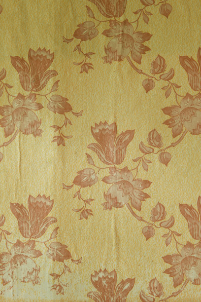 墙上的旧墙纸。旧墙纸的纹理或背景。图片下载