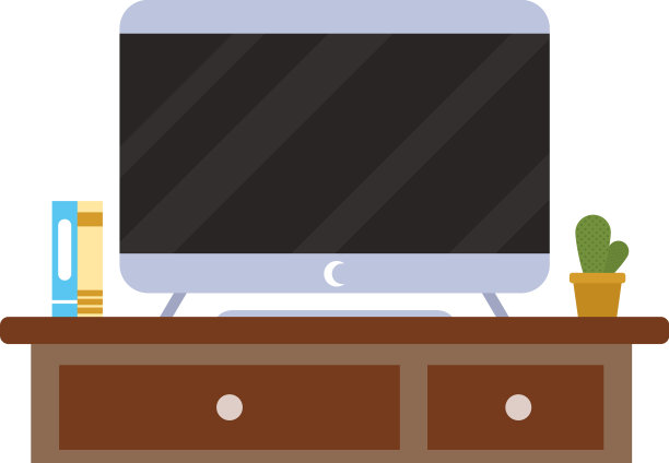 电视和抽屉家具图片下载