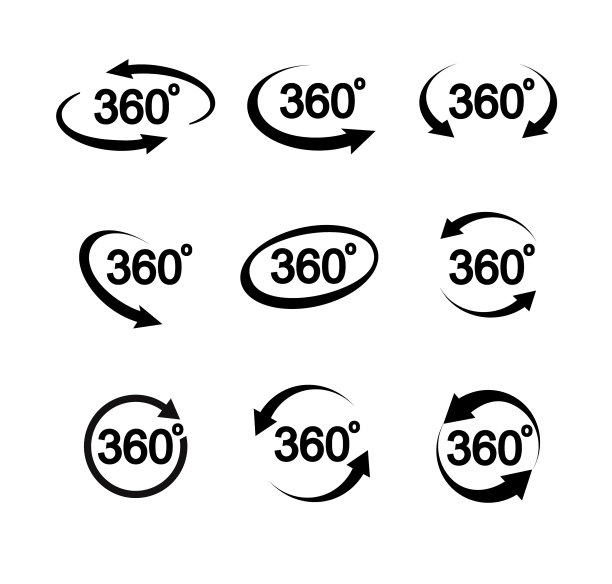 360度视图图标集图片下载