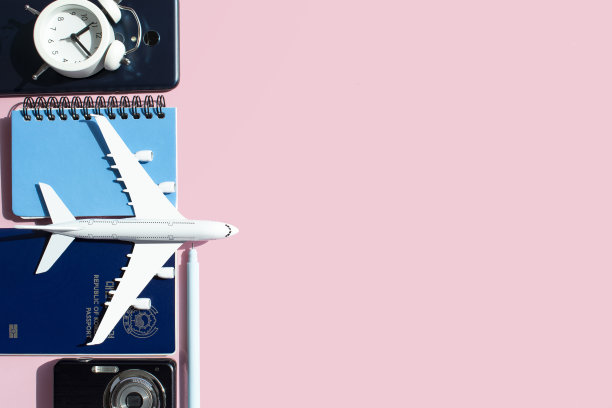 飞机图像，复制空间，旅行概念图片下载