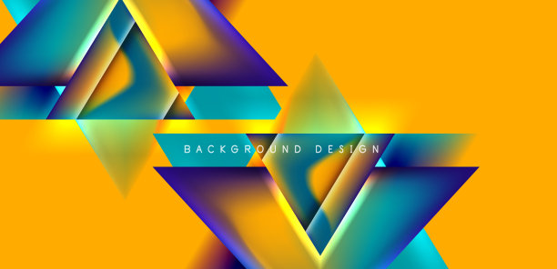 抽象烘焙与重叠三角形和图片下载