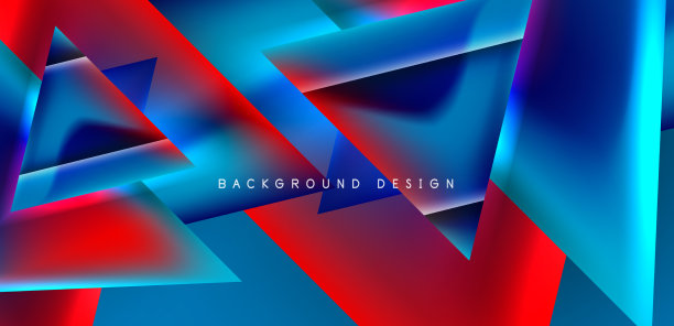 抽象烘焙与重叠三角形和图片下载