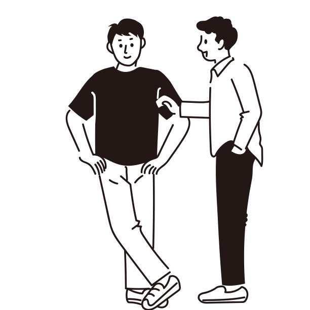 商人谈话的矢量插图图片下载