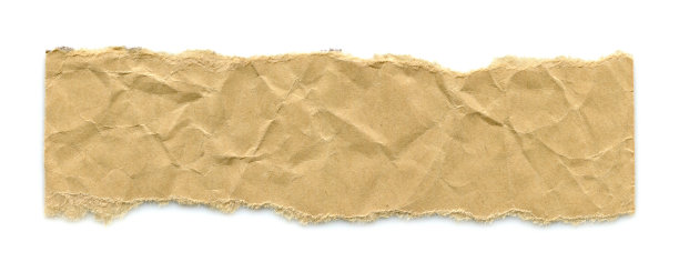 割伤或撕裂牛皮纸背景纹理孤立图片下载