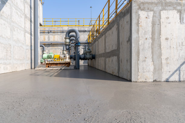 在建化工厂房水泥墙及设备图片下载