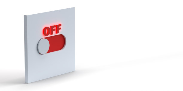 关闭拨动开关按钮，侧面视图图片下载