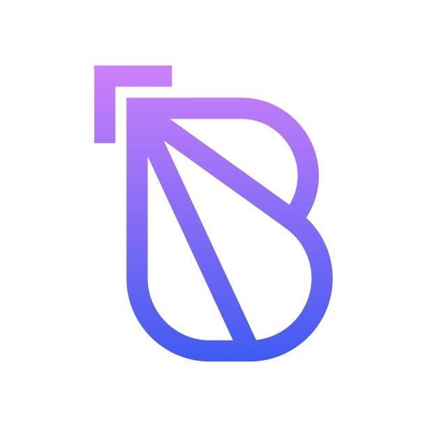 矢量插图字母D线艺术渐变风格。图片下载