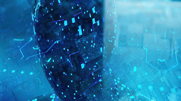 未来数字技术和3D虚拟现实模拟现代未来生活方式图片下载