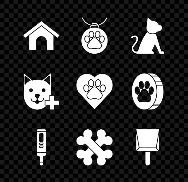 设置狗屋项圈与名牌猫医疗图片下载