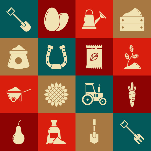 设置花园耙胡萝卜发芽浇水罐图片下载