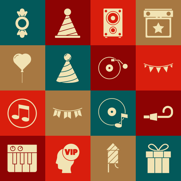 生日派对喇叭嘉年华套装礼盒图片下载