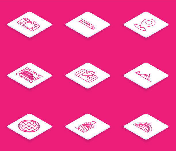 集线路照片相机火车地图销邮政图片下载