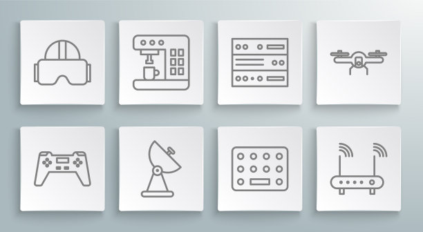 游戏手柄设定线咖啡机雷达丸图片下载