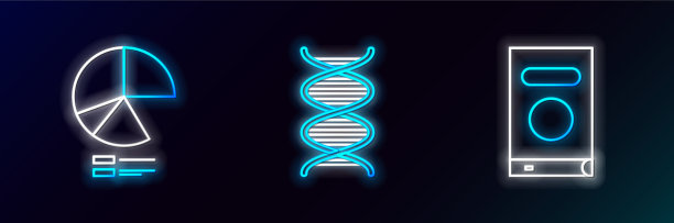 设置线书饼图信息图和DNA图片下载