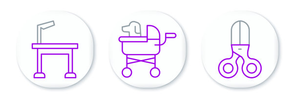 设置线剪刀理发师宠物美容表图片下载