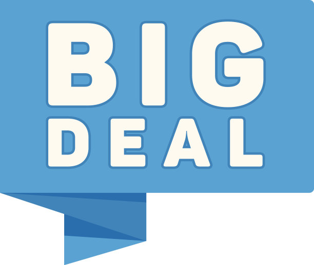 大交易促销标签销售纸消息盒图片下载