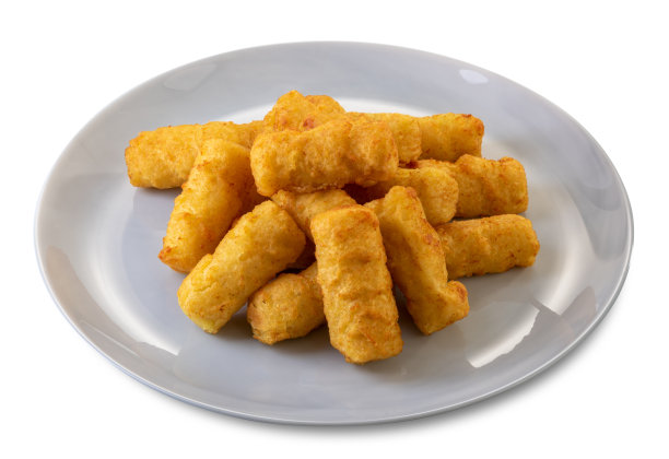 盘子里的炸土豆丸子图片下载