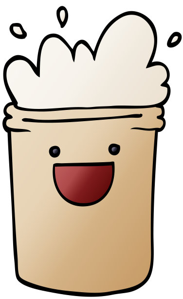 卡通涂鸦快乐饮料图片下载