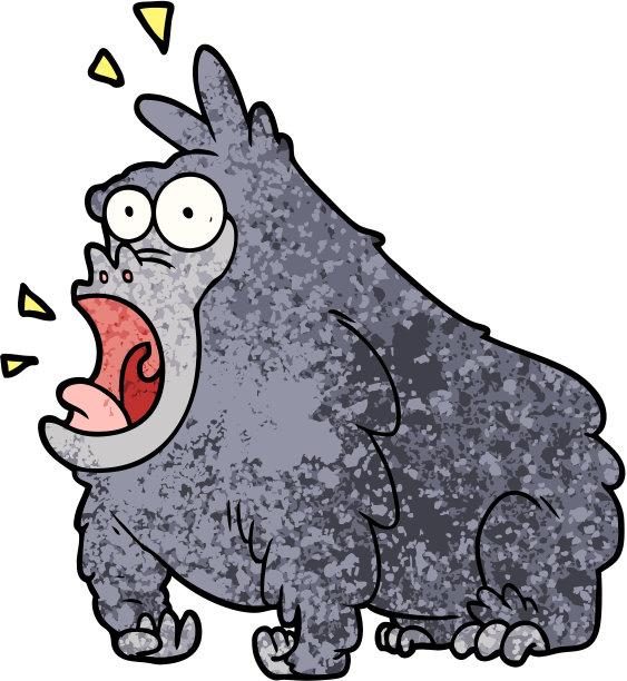 卡通大喊大猩猩图片下载