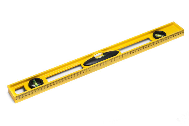 黄色建筑水平孤立在白色背景上图片下载