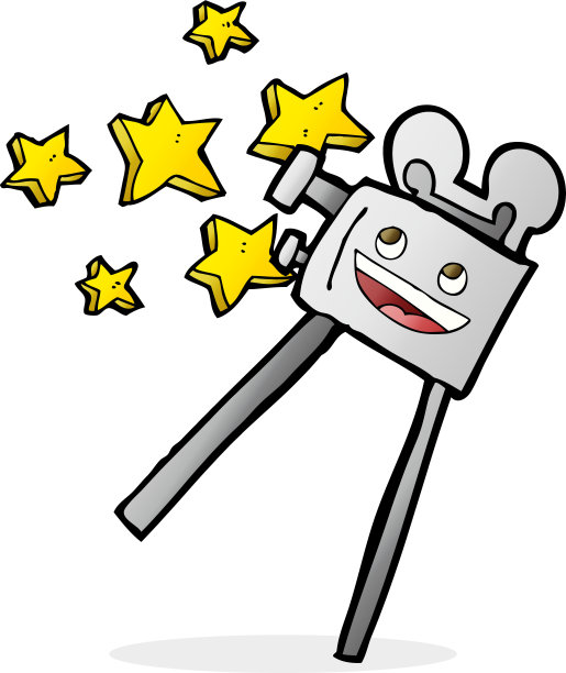 卡通老式电影摄影机图片下载